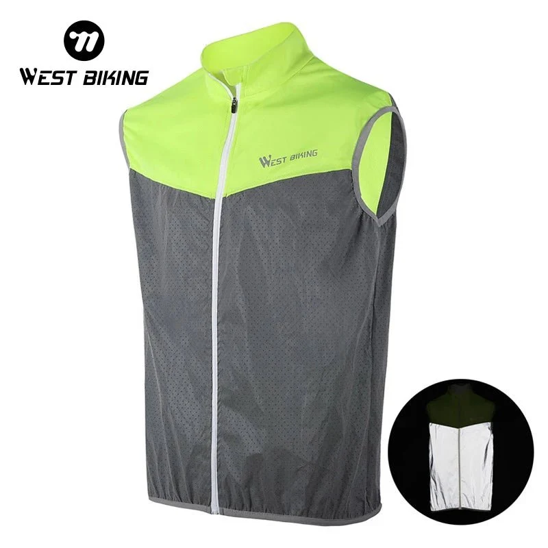 Gilet de cyclisme réfléchissant sans manches, respirant "WEST BIKING – YP0206161"