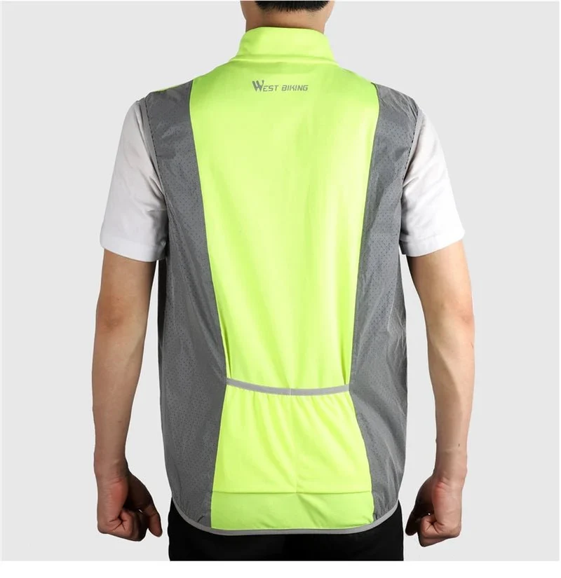 Gilet de cyclisme réfléchissant sans manches, respirant "WEST BIKING – YP0206161"