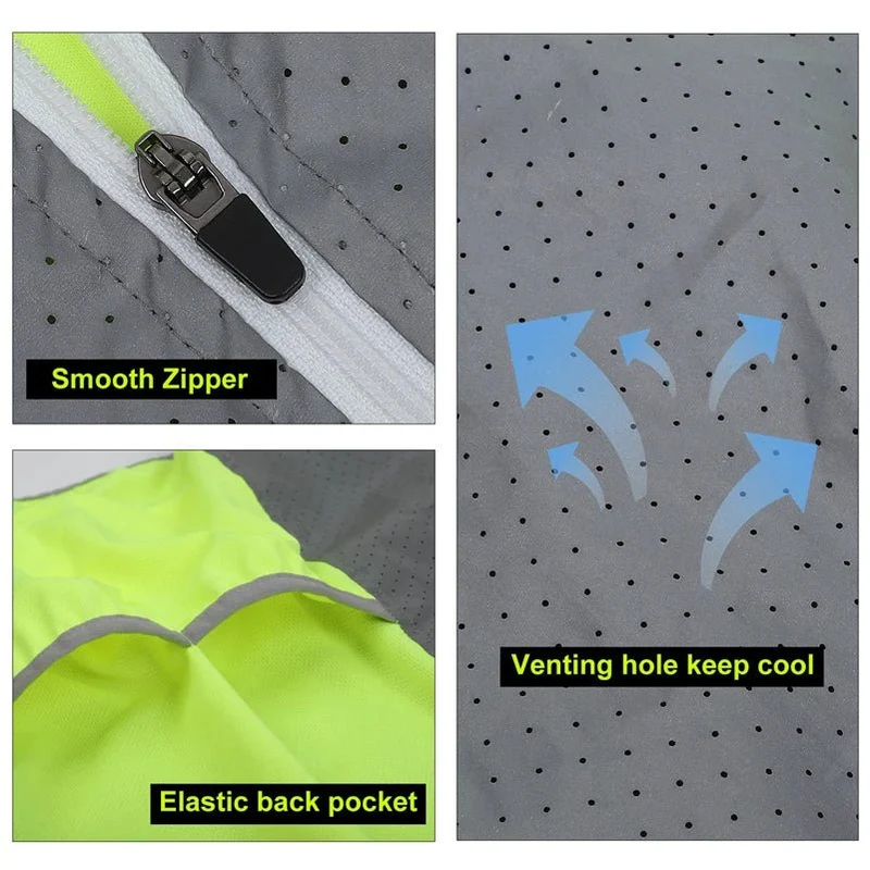 Gilet de cyclisme réfléchissant sans manches, respirant "WEST BIKING – YP0206161"