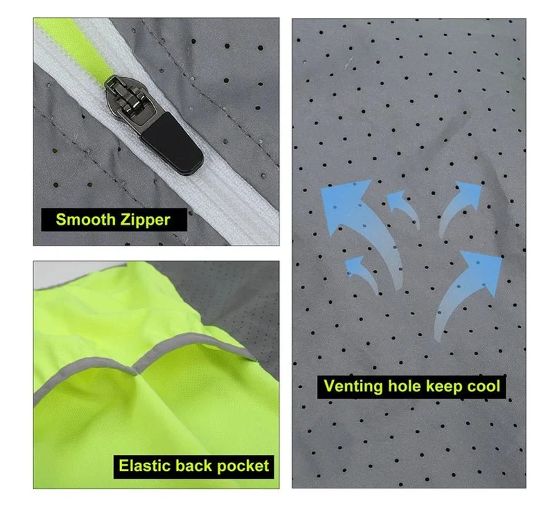 Gilet de cyclisme réfléchissant sans manches, respirant "WEST BIKING – YP0206161"