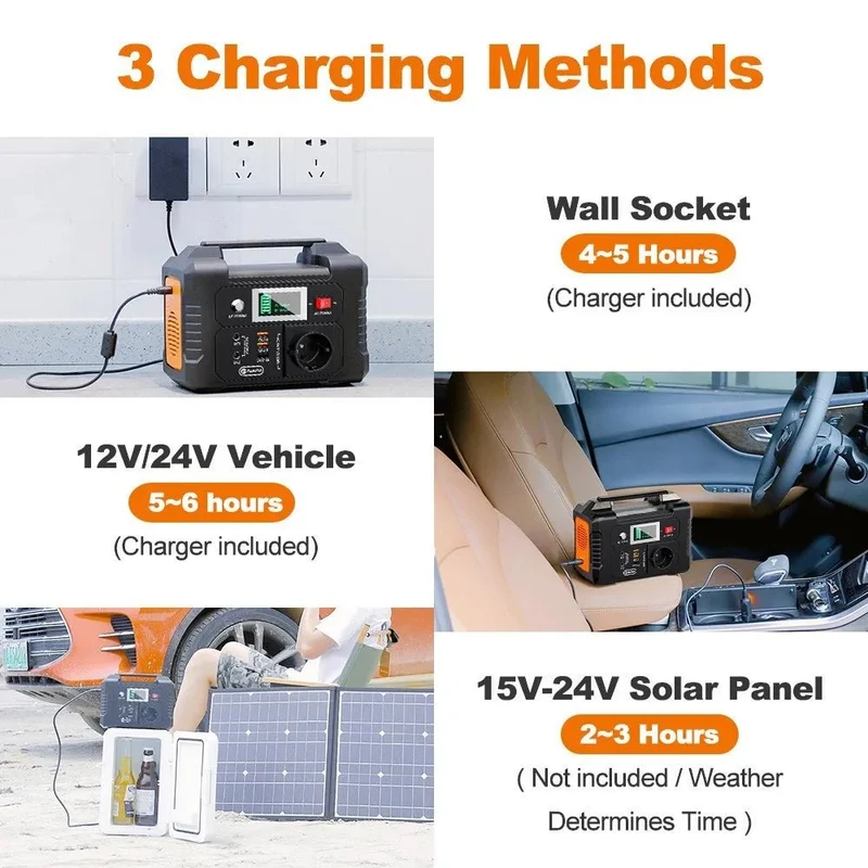 Générateur de batterie portable 151Wh au Lithium sinusoïdale 200W "FlashFish - E200"
