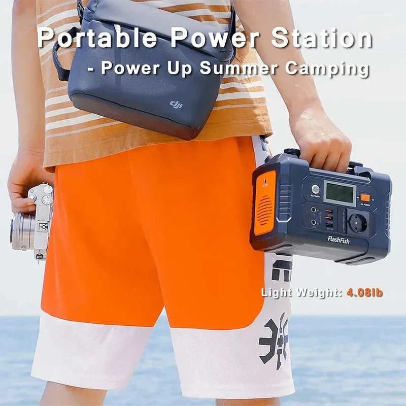Générateur de batterie portable 151Wh au Lithium sinusoïdale 200W "FlashFish - E200"