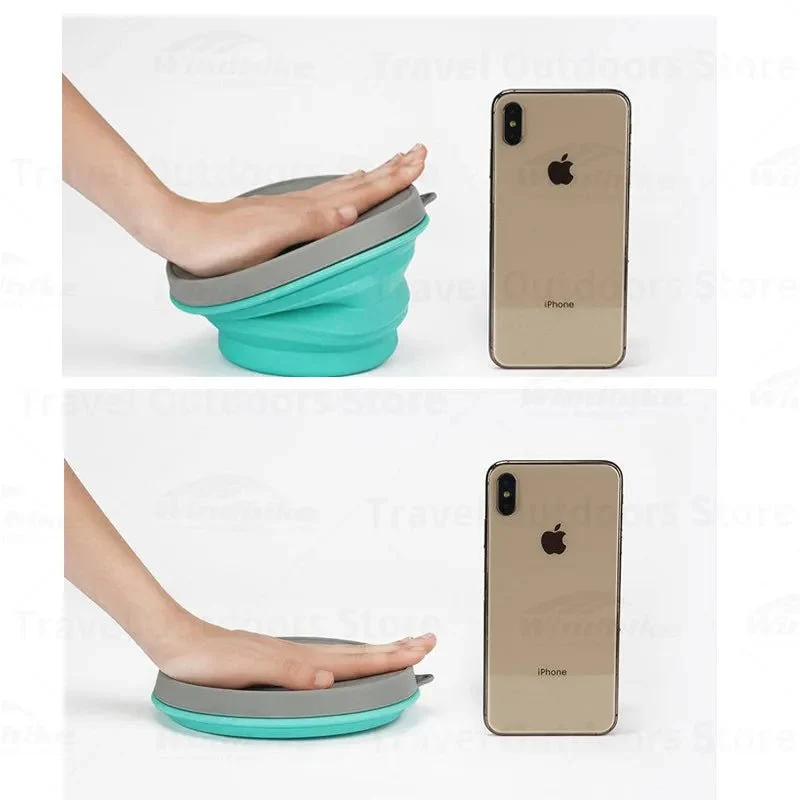 Tasse / bol pliable en silicone de qualité alimentaire pour le camping et bivouac à partir de 70g "M-SQUARE - Bowl"