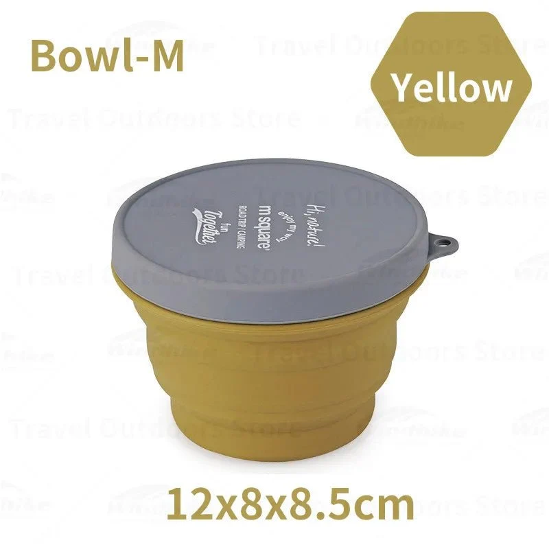 Tasse / bol pliable en silicone de qualité alimentaire pour le camping et bivouac à partir de 70g "M-SQUARE - Bowl"