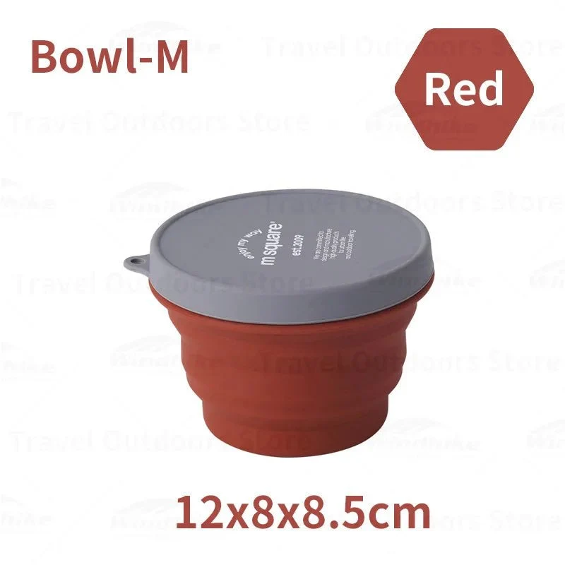 Tasse / bol pliable en silicone de qualité alimentaire pour le camping et bivouac à partir de 70g "M-SQUARE - Bowl"