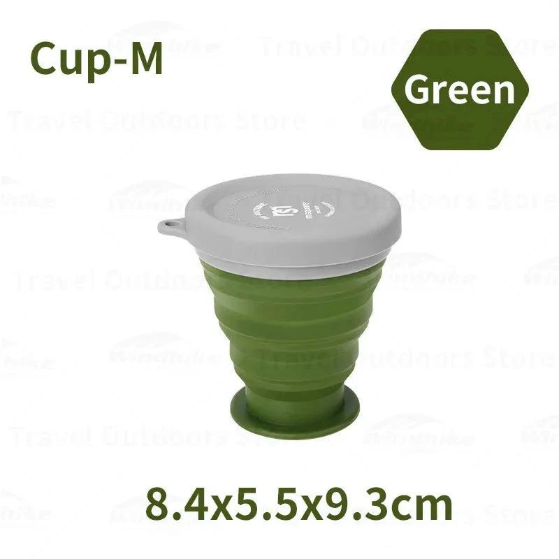 Tasse / bol pliable en silicone de qualité alimentaire pour le camping et bivouac à partir de 70g "M-SQUARE - Bowl"