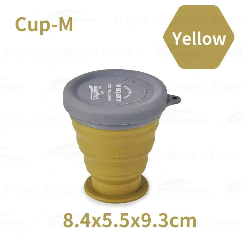 Tasse / bol pliable en silicone de qualité alimentaire pour le camping et bivouac à partir de 70g "M-SQUARE - Bowl"