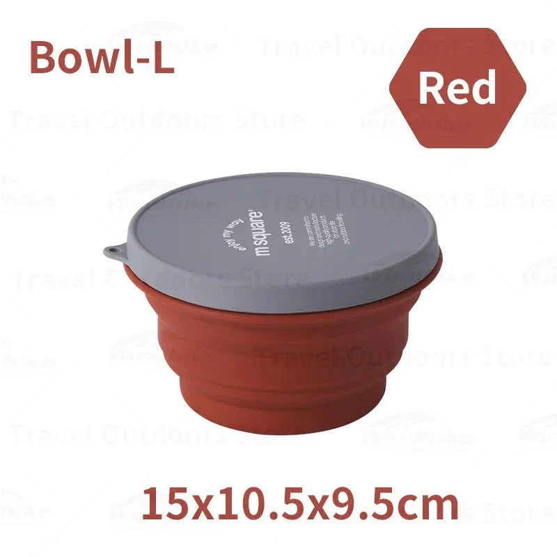 Tasse / bol pliable en silicone de qualité alimentaire pour le camping et bivouac à partir de 70g "M-SQUARE - Bowl"