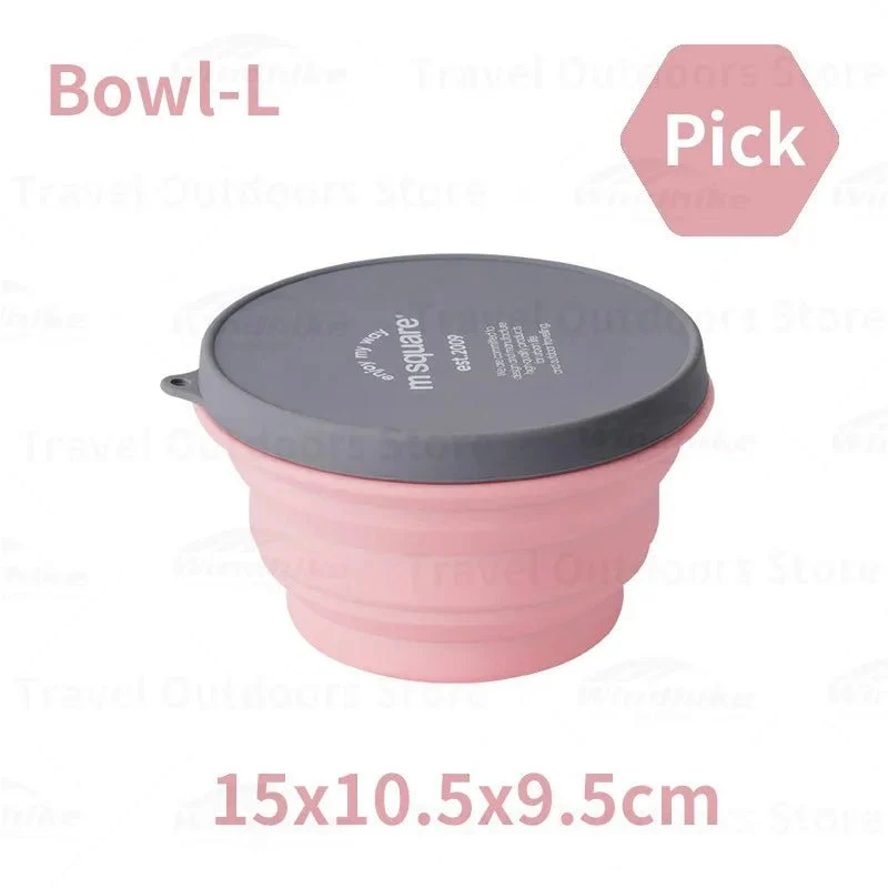 Tasse / bol pliable en silicone de qualité alimentaire pour le camping et bivouac à partir de 70g "M-SQUARE - Bowl"