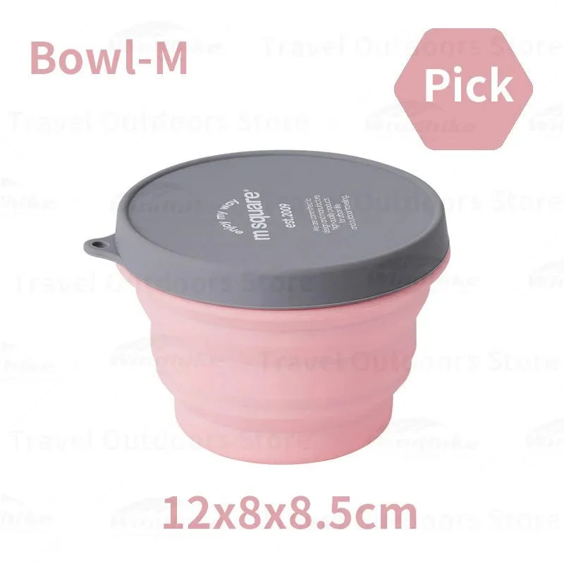 Tasse / bol pliable en silicone de qualité alimentaire pour le camping et bivouac à partir de 70g "M-SQUARE - Bowl"