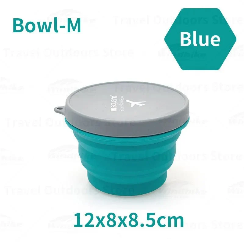 Tasse / bol pliable en silicone de qualité alimentaire pour le camping et bivouac à partir de 70g "M-SQUARE - Bowl"