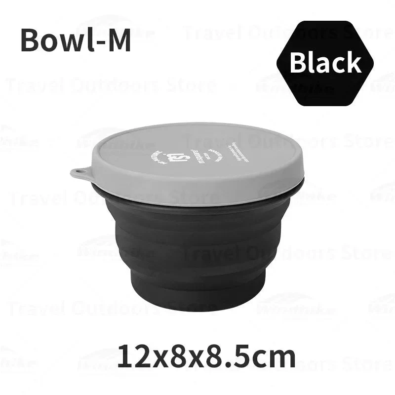 Tasse / bol pliable en silicone de qualité alimentaire pour le camping et bivouac à partir de 70g "M-SQUARE - Bowl"