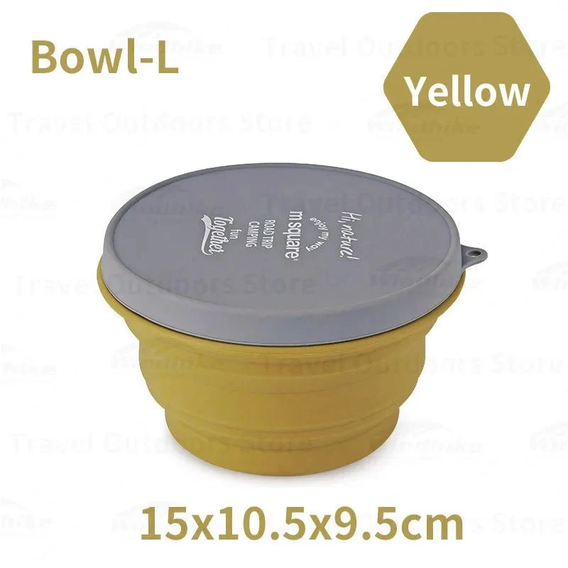 Tasse / bol pliable en silicone de qualité alimentaire pour le camping et bivouac à partir de 70g "M-SQUARE - Bowl"