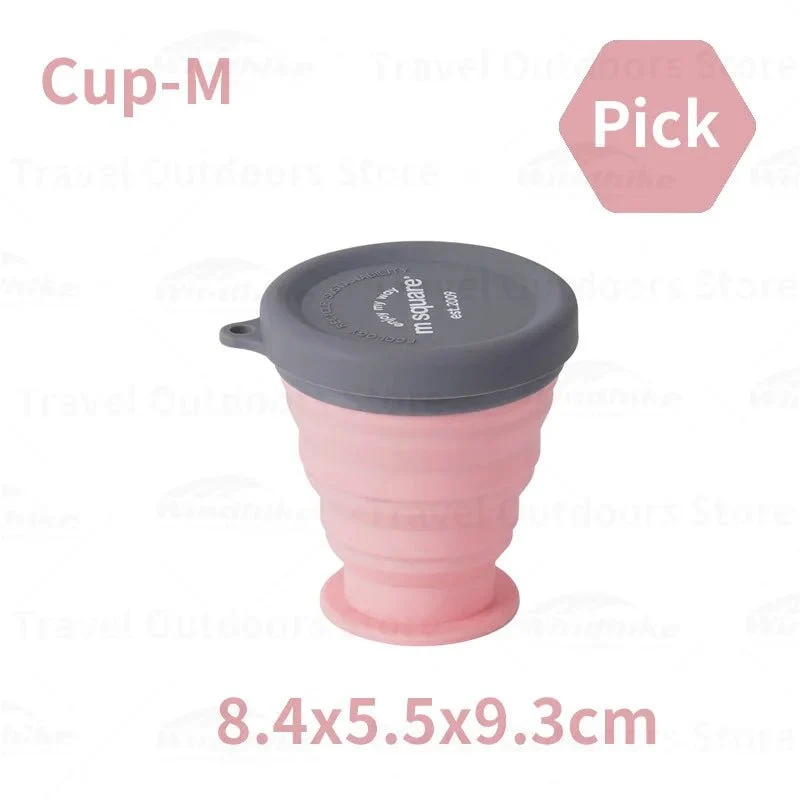 Tasse / bol pliable en silicone de qualité alimentaire pour le camping et bivouac à partir de 70g "M-SQUARE - Bowl"