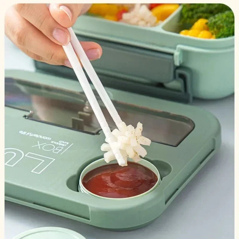 Boîte à déjeuner / boîte à Bento portable 1300ML avec fourchette et cuillère "Wonderful Life - Lunch Box"