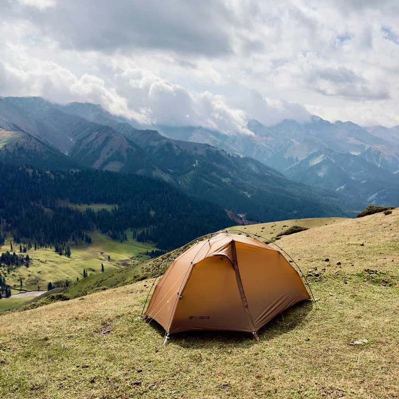 Tente de bivouac / bikepacking ultra-légère pour 1 personne à double-parois avec arceaux aluminium 1,45kg "3F UL GEAR - Taiji 1"