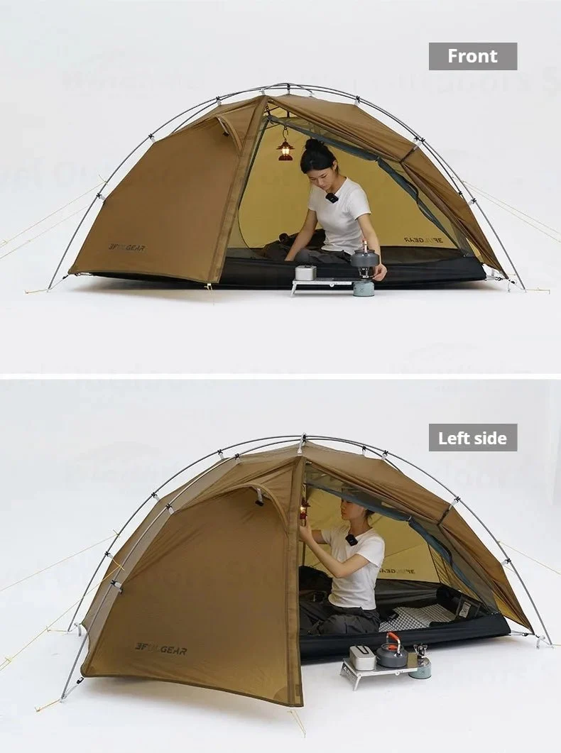 Tente de bivouac / bikepacking ultra-légère pour 1 personne à double-parois avec arceaux aluminium 1,45kg "3F UL GEAR - Taiji 1"