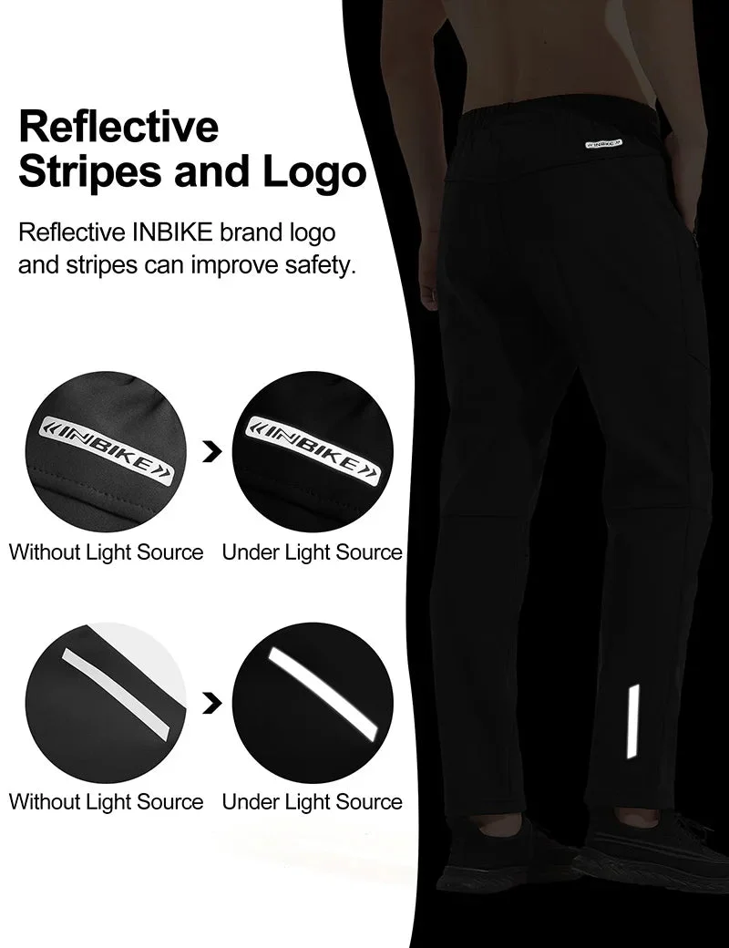 Pantalon de cyclisme thermique en polaire pour homme "INBIKE - LM8635"