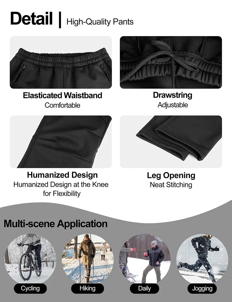 Pantalon de cyclisme thermique en polaire pour homme "INBIKE - LM8635"