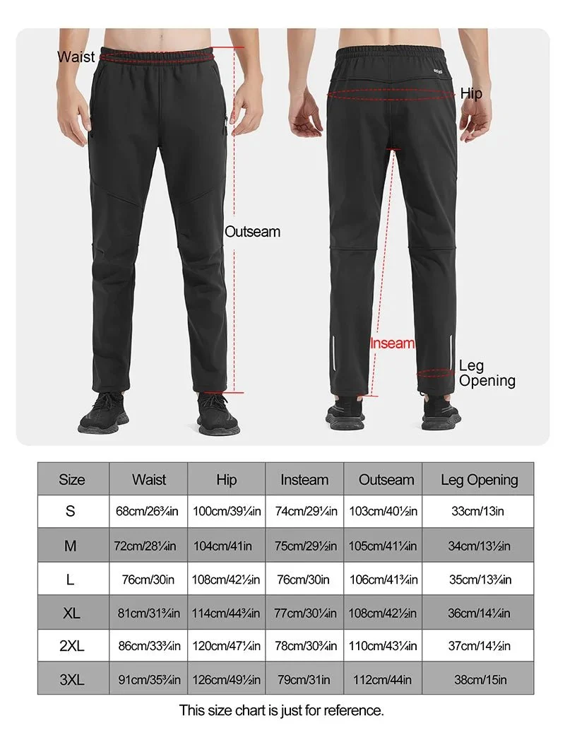 Pantalon de cyclisme thermique en polaire pour homme "INBIKE - LM8635"