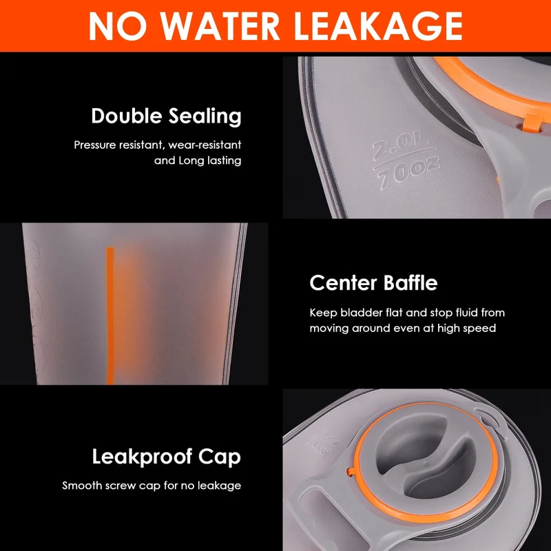 Réservoir d'hydratation / poche à eau 2L sans BPA "UTOBEST - UTR202"