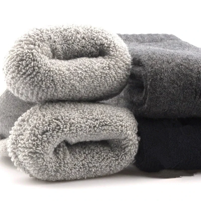 3 paires de chaussettes en laine thermique unisexe "Apilen - Whool socks"