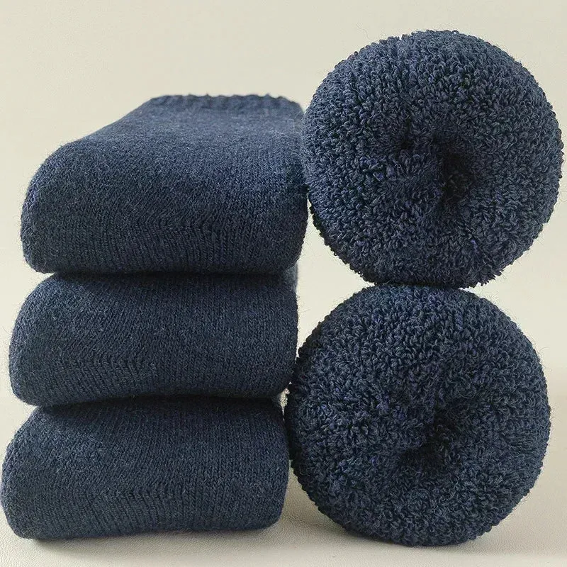 3 paires de chaussettes en laine thermique unisexe "Apilen - Whool socks"