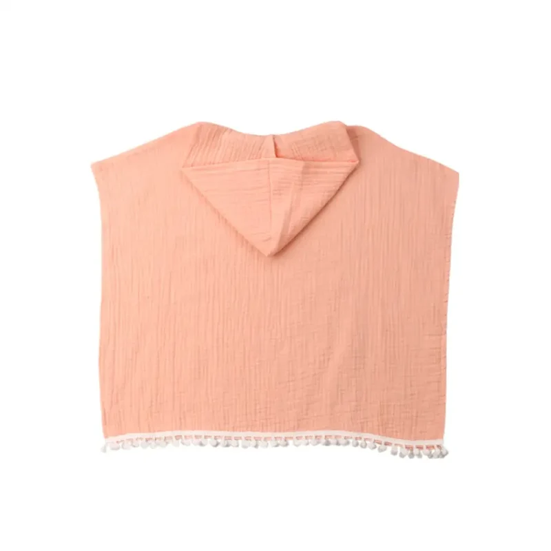 Poncho a capuche enfant