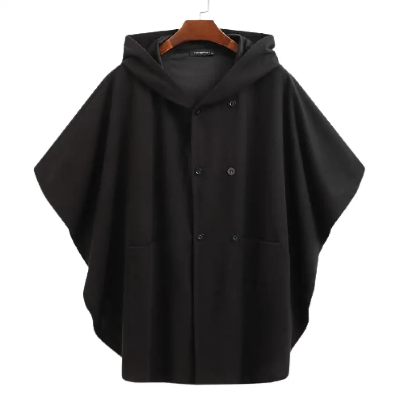 Poncho capuche homme