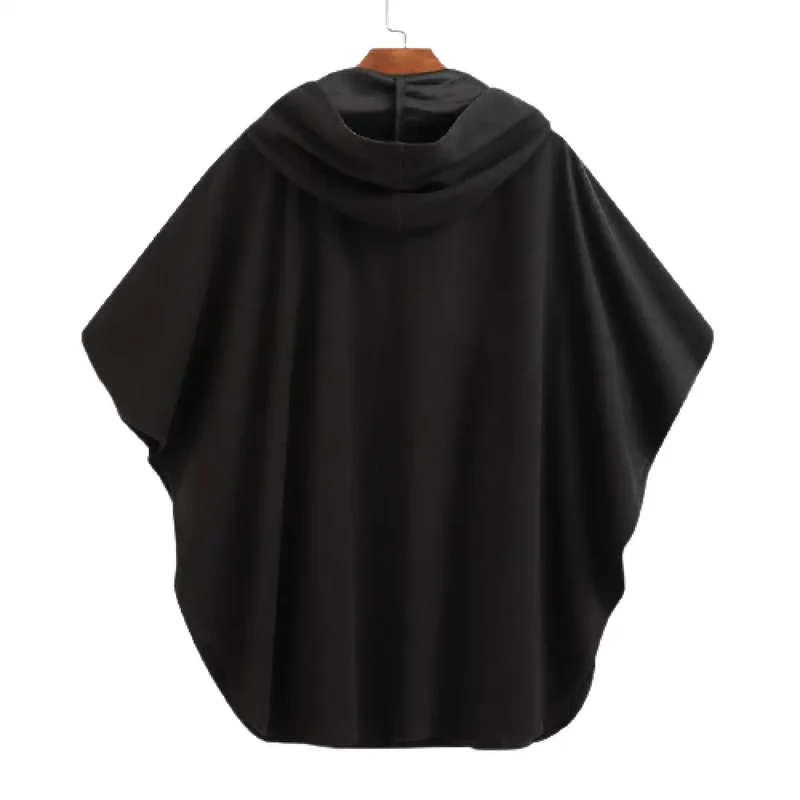 Poncho capuche homme