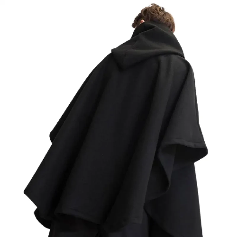 Poncho capuche homme
