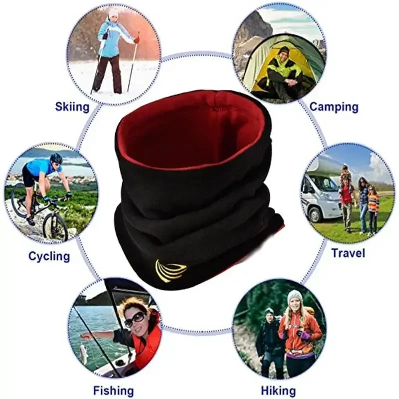 Tour de cou / buff polaire chaude pour le visage pour hommes et femmes "GaClaSki - Sherpa Fleece"