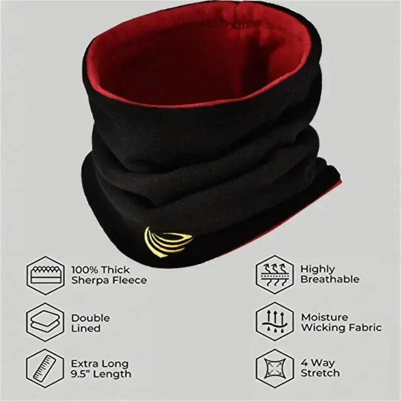 Tour de cou / buff polaire chaude pour le visage pour hommes et femmes "GaClaSki - Sherpa Fleece"