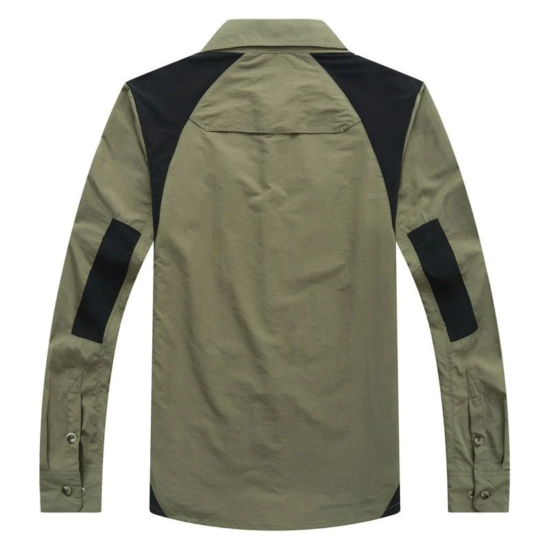 Chemise à manches longues respirante & anti-uv pour homme "TRVLWEGO - AD043"