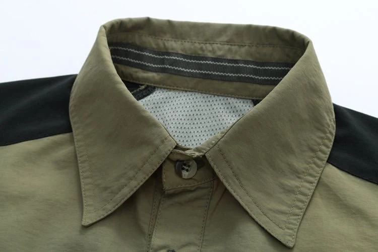 Chemise à manches longues respirante & anti-uv pour homme "TRVLWEGO - AD043"