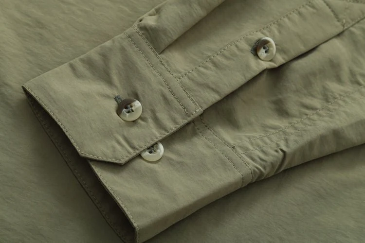 Chemise à manches longues respirante & anti-uv pour homme "TRVLWEGO - AD043"