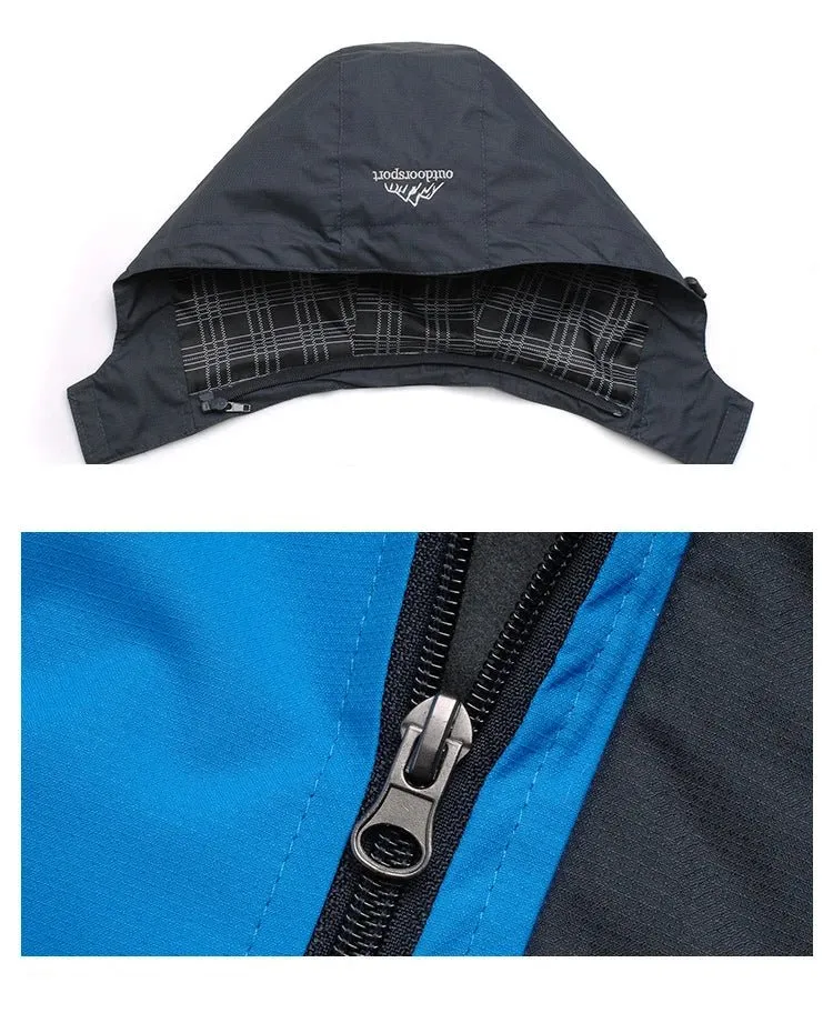Veste de randonnée / Hardshell imperméable, coupe-vent pour homme 650g "TRVLWEGO - Outdoorsport"