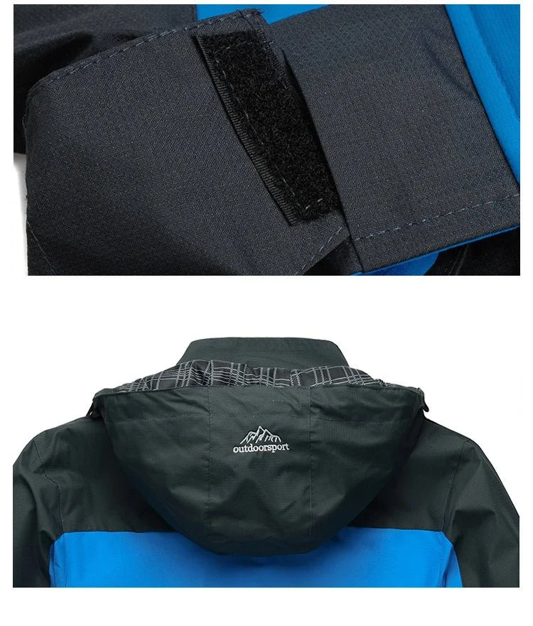 Veste de randonnée / Hardshell imperméable, coupe-vent pour homme 650g "TRVLWEGO - Outdoorsport"