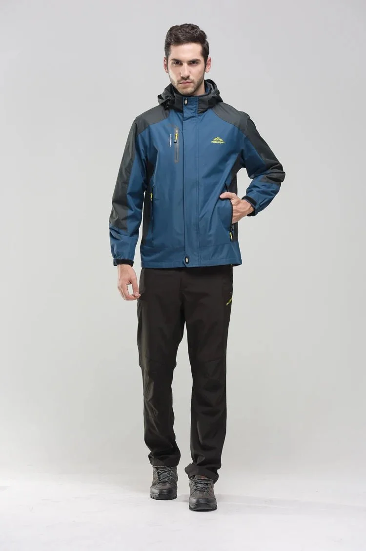 Veste de randonnée / Hardshell imperméable, coupe-vent pour homme 650g "TRVLWEGO - Outdoorsport"