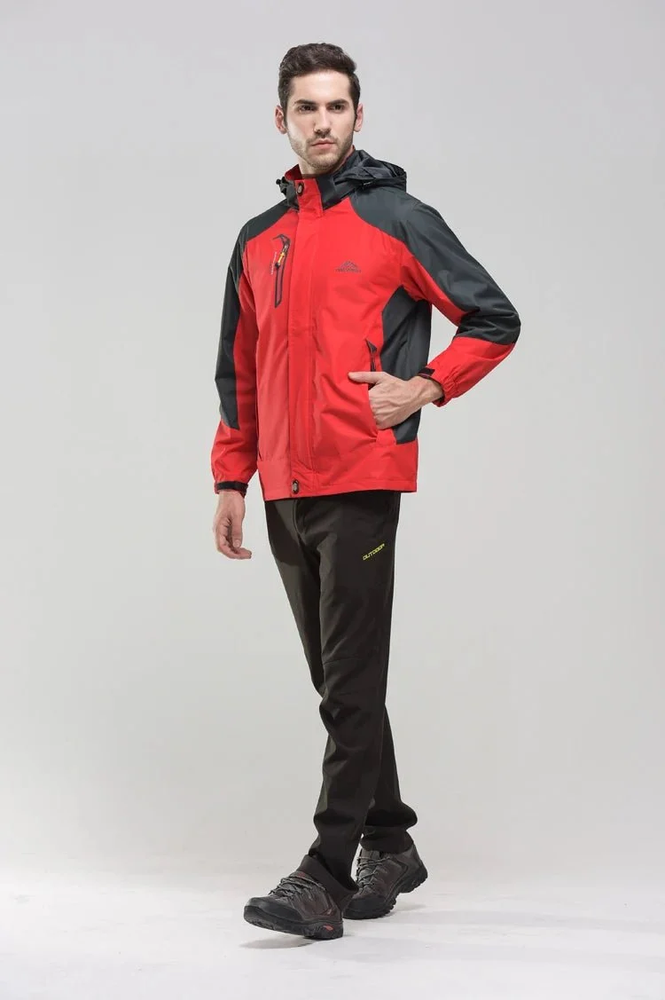 Veste de randonnée / Hardshell imperméable, coupe-vent pour homme 650g "TRVLWEGO - Outdoorsport"