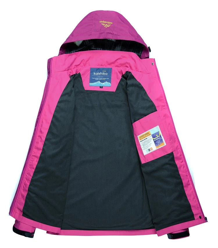 Veste de randonnée / Hardshell imperméable, coupe-vent pour femme 650g "TRVLWEGO - Outdoorsport"