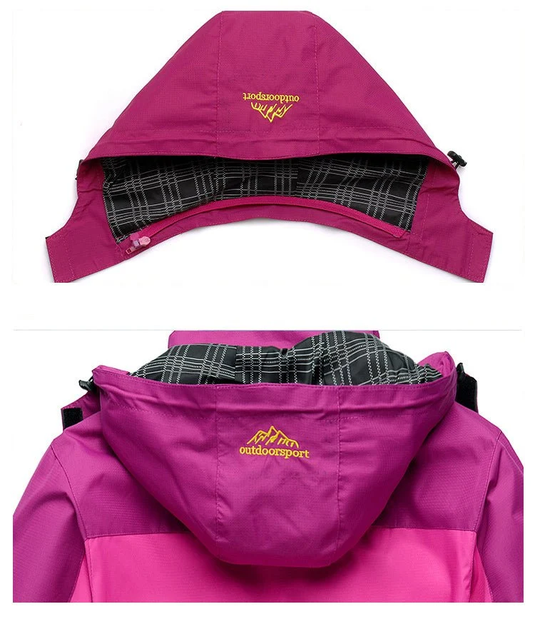 Veste de randonnée / Hardshell imperméable, coupe-vent pour femme 650g "TRVLWEGO - Outdoorsport"