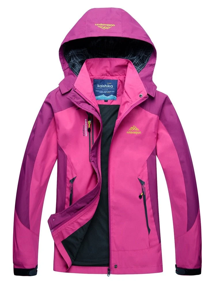 Veste de randonnée / Hardshell imperméable, coupe-vent pour femme 650g "TRVLWEGO - Outdoorsport"