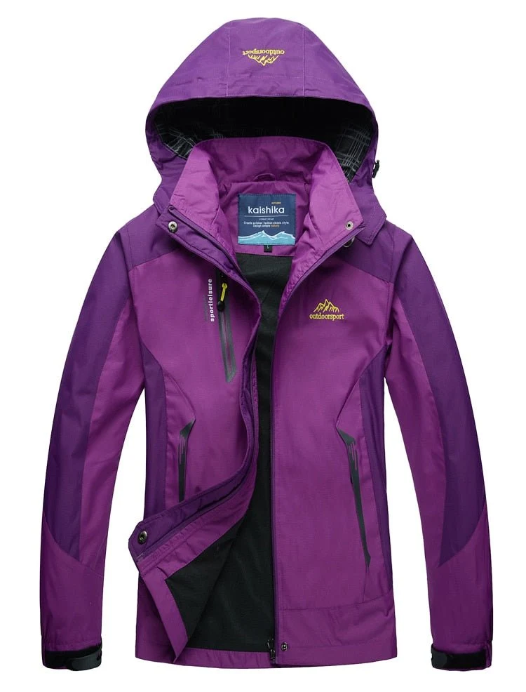 Veste de randonnée / Hardshell imperméable, coupe-vent pour femme 650g "TRVLWEGO - Outdoorsport"