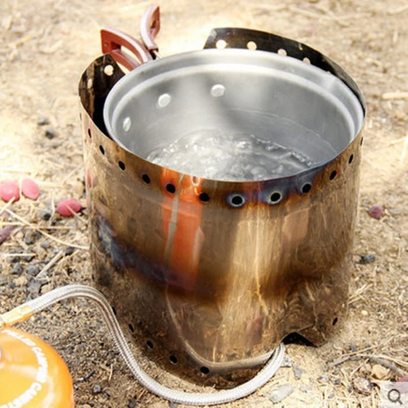 Pare-vent pour réchaud de camping en titane 17g "Xbees - Wind"