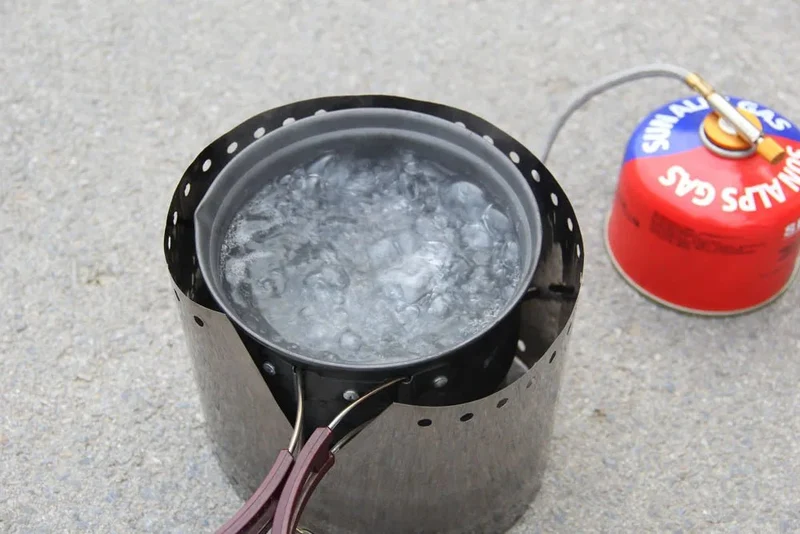 Pare-vent pour réchaud de camping en titane 17g "Xbees - Wind"