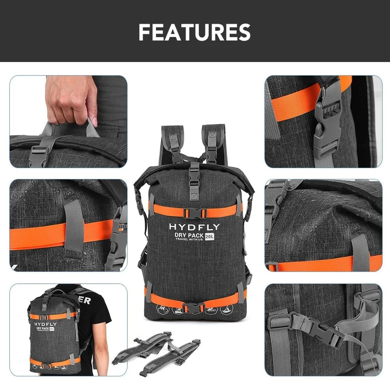 Sac étanche 10-20L à partir de 230g "Hydfly - Dry pack"