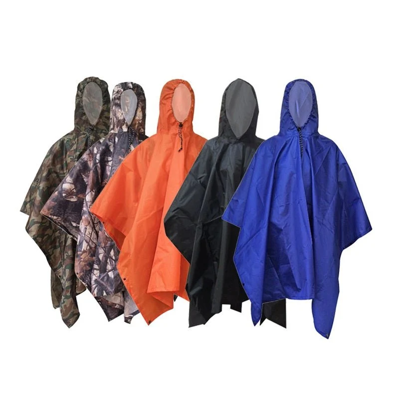 Poncho 3 en 1 imperméable en nylon ripstop "Raincoat"