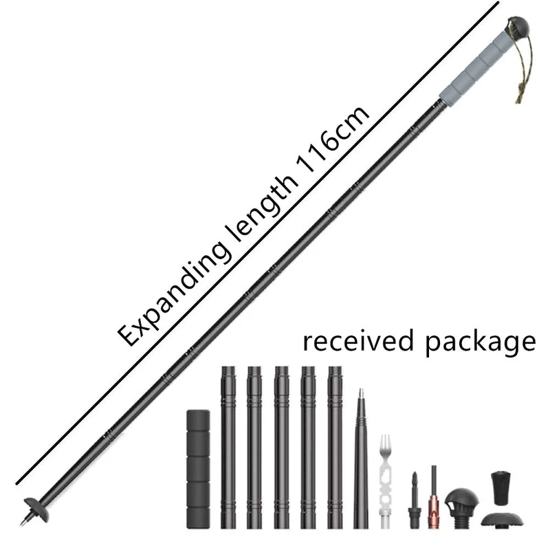 Bâton télescopique multifonctions "Outdoor Sports - Trekking pole"