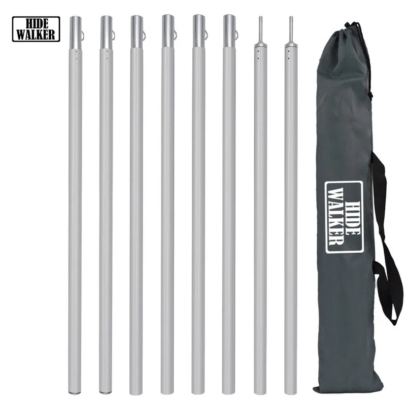 Barres de support de tente en aluminium réglables avec sac de rangement "HideWalker"